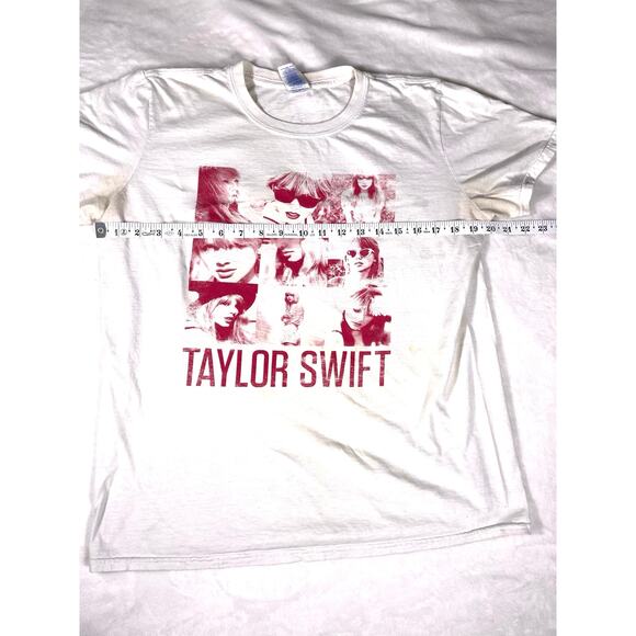 Taylor Swift Collage Graphic Tee White Medium - Picture 3 of 7